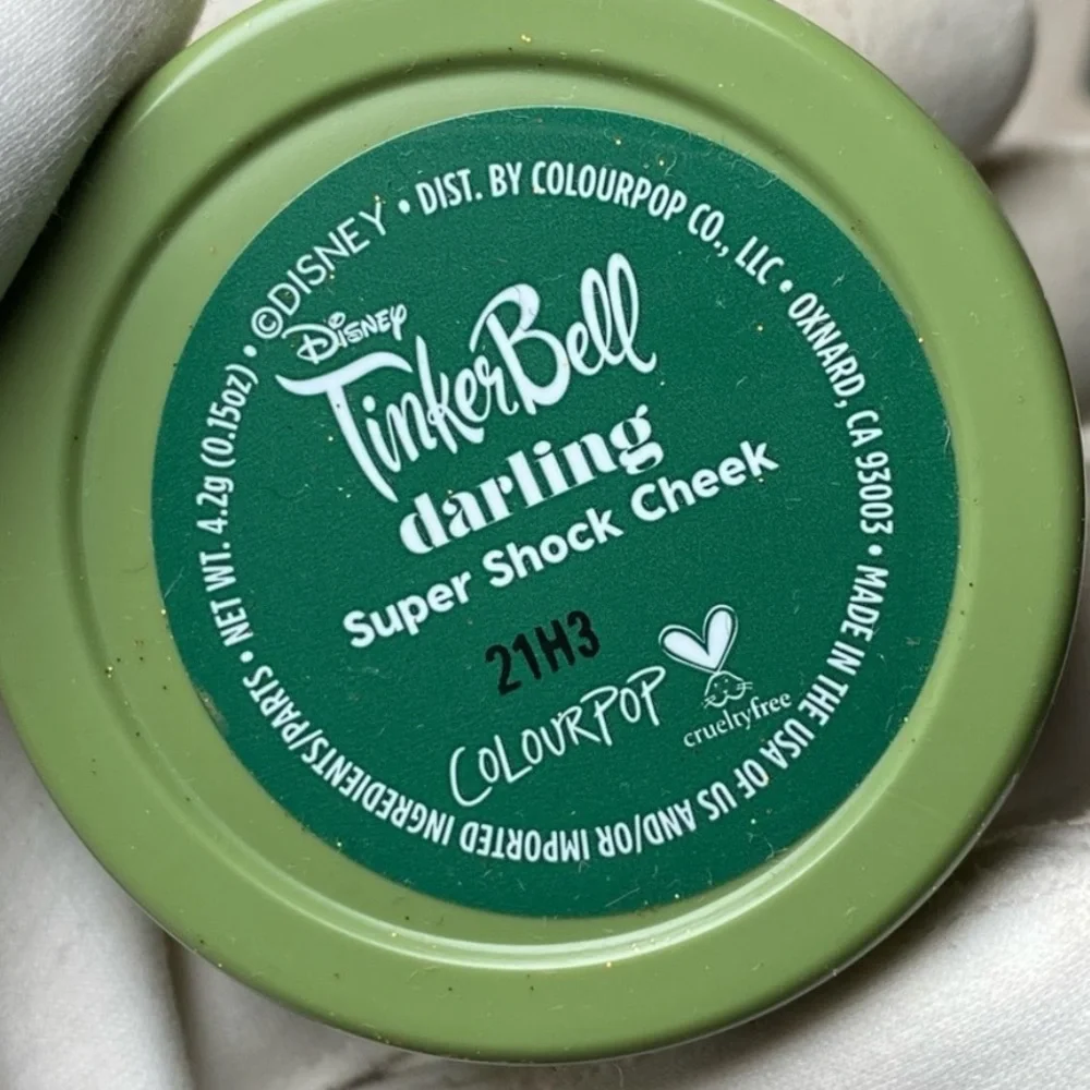 Colourpop x Tinker Bell Darling Super Shock Cheek Blush NIB